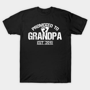 Promoted To Grandpa Est 2019 T-Shirt